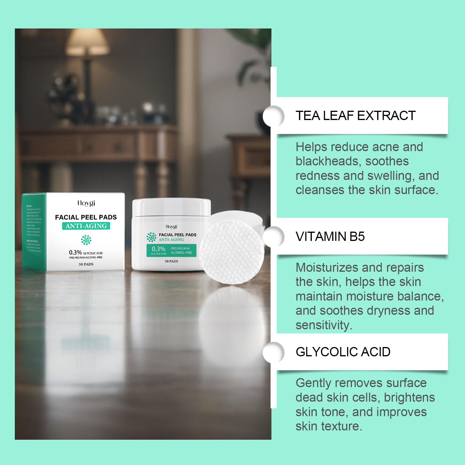 Glycolic Acid Cotton Pads Shri - Salicylic Acid Blackhead Remover review and price