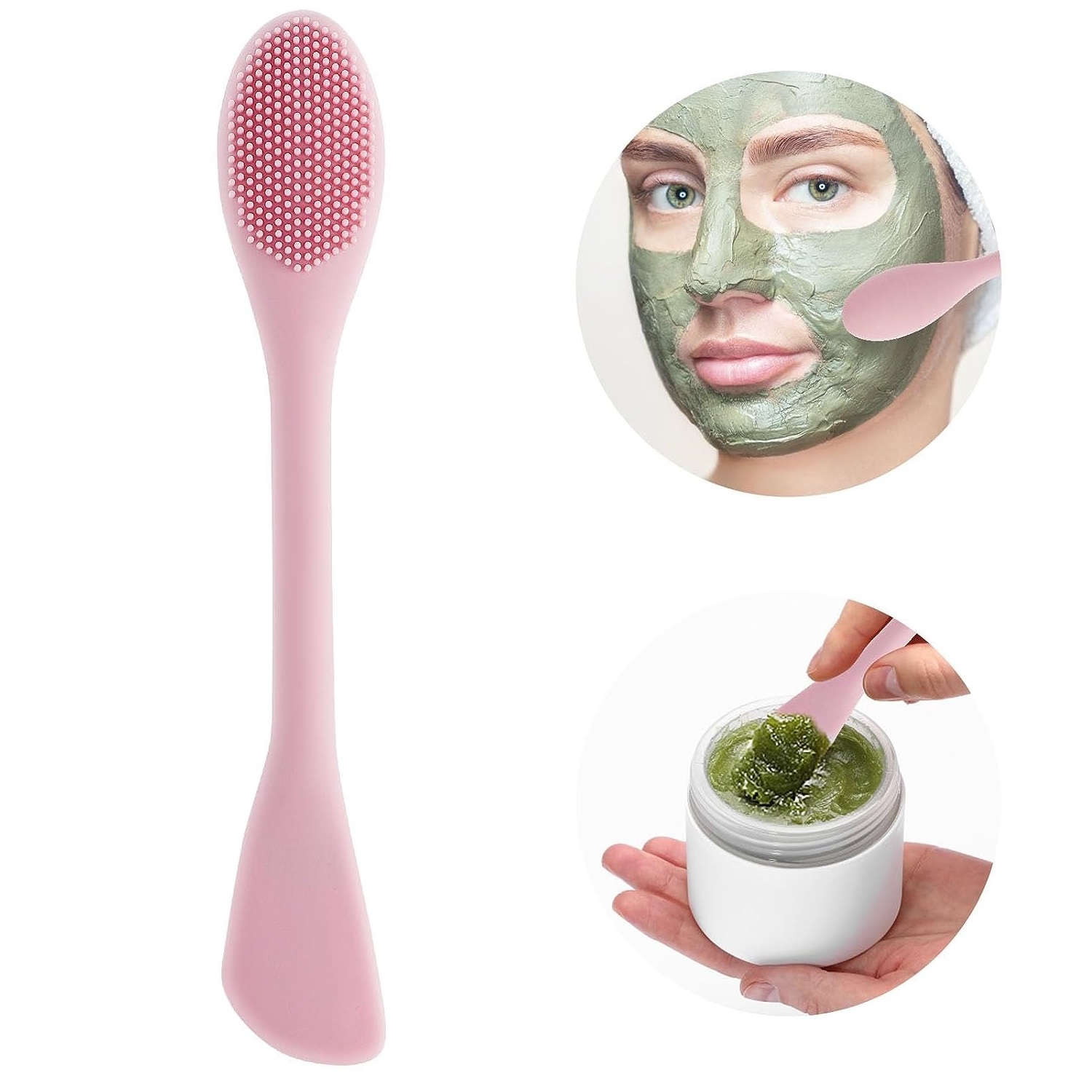 1PC Double Headed Silicone Fac - Silicone Face Scrubber Electric review and price