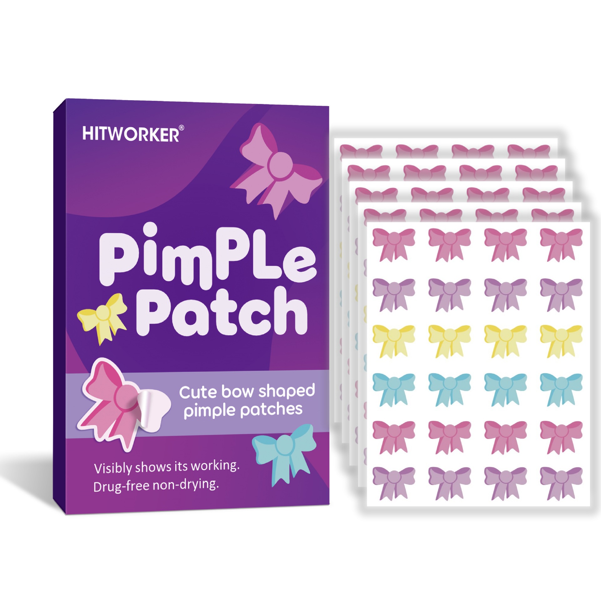 120Pcs Bow Shaped Acne Pimple  - Skincare review and price