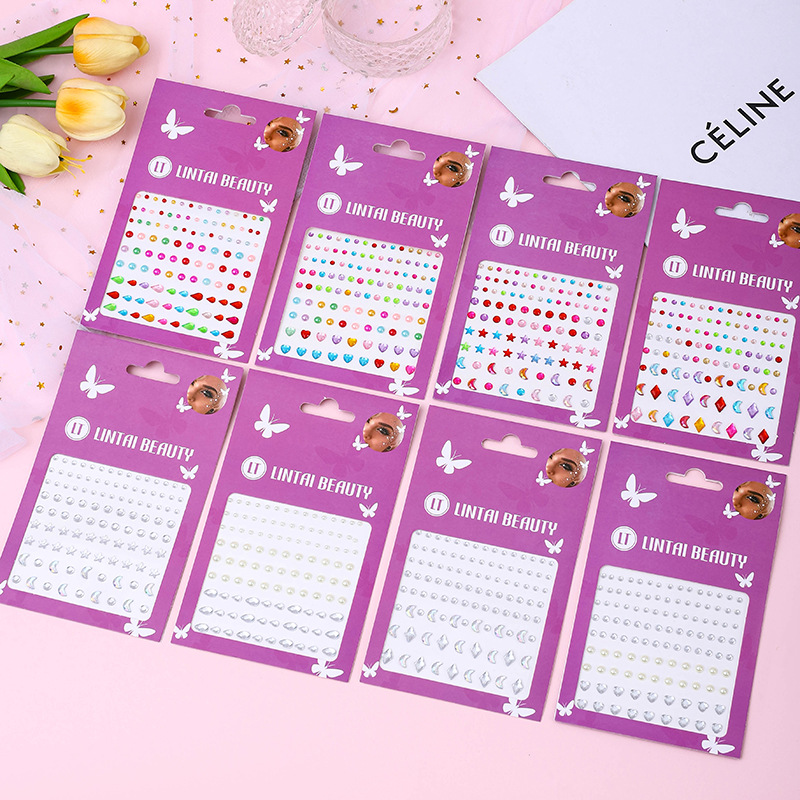 Hot Selling Face Gems Stickers - Nail Art review and price