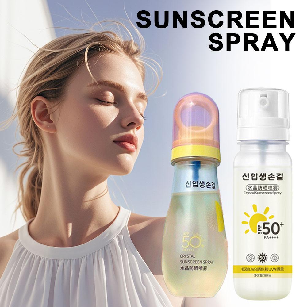 Korean Spf 50+ Sunscreen Spray - Spf 50 Waterproof Sunscreen review and price