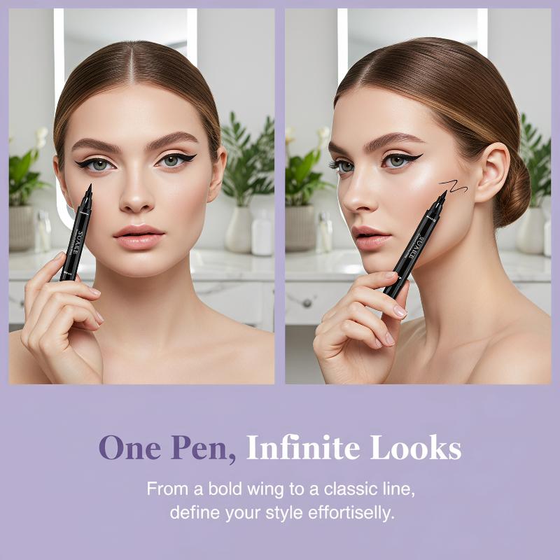 2PCS Black Eyeliner Double-end - Waterproof Liquid Eyeliner Pen review and price