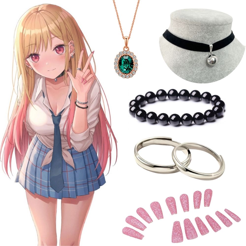 Kitagawa Marin Earrings Neckla - Nail Art review and price