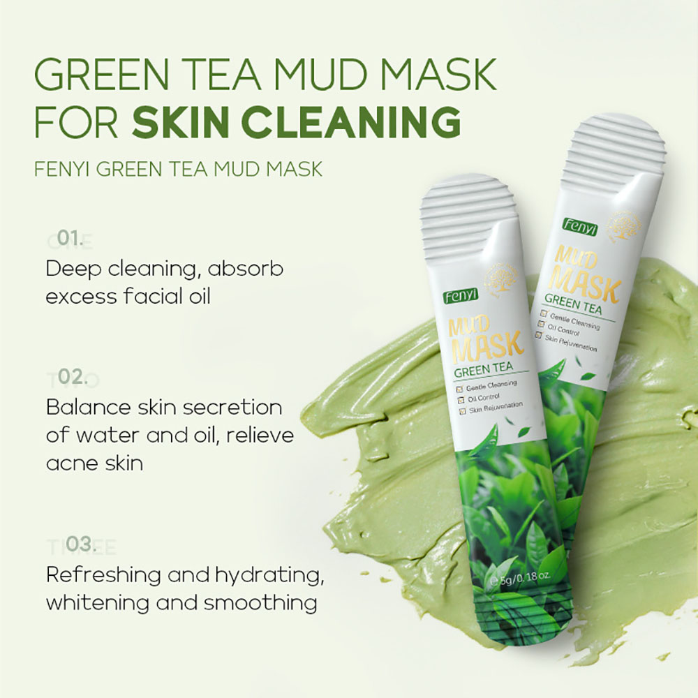 Fenyi Green Tea Clay Mask 5gx2 - Green Tea Cleansing Clay Mask review and price